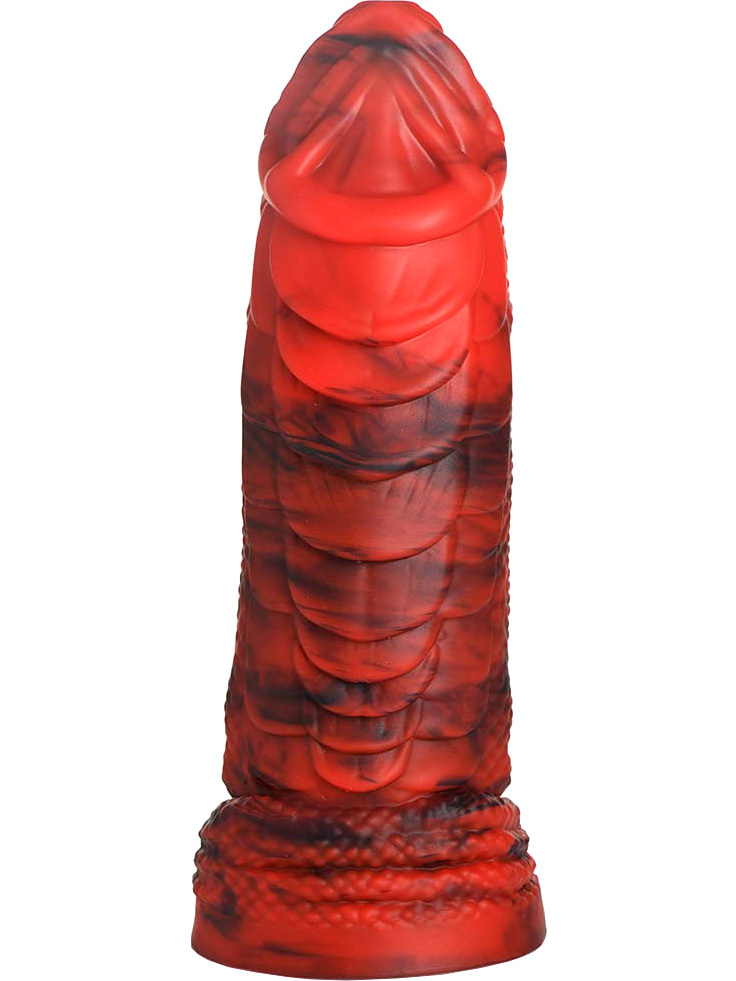 Creature Cocks Fire Dragon Red Scaly Silicone Dildo