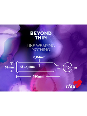 RFSU Beyond Thin: True Feeling Condoms, 8-pack 