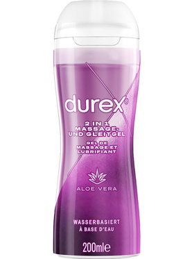 Durex Play Massage 2-in-1: Aloe Vera, Lubricant/Gel, 200 ml