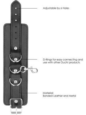 Ouch!: Bonded Leather Hogtie With Hand and Ankle Cuffs 