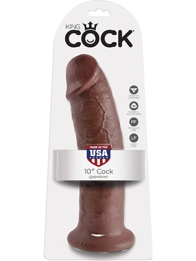 King Cock: Realistic Dildo, 27 cm, dark