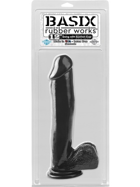 Pipedream Basix: Dong with Suction Cup, 30 cm, black 