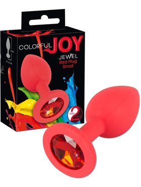 You2Toys: Colorful Joy, Jewel Plug, red, small 