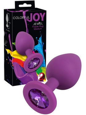 You2Toys: Colorful Joy, Jewel Plug, purple, medium 