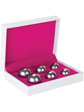 Shots Toys: Ben Wa Balls, 3 Different Weights, silver