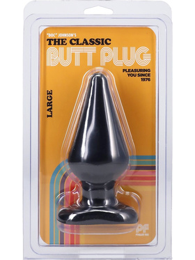 Doc Johnson: Classic Butt Plug, large, black 