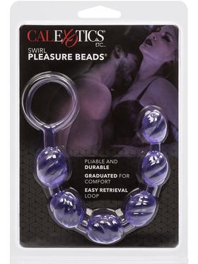 California Exotic: Swirl Pleasure Beads, purple