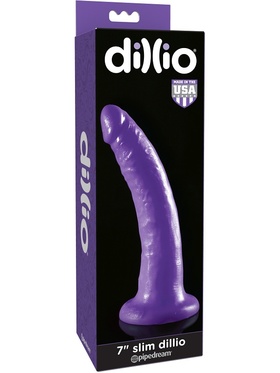 Dillio: Slim Dildo, 20 cm, purple