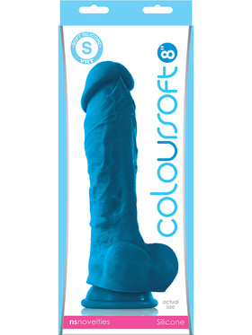 NSNovelties: Coloursoft Dildo, 24 cm, blue