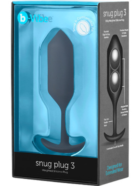 B-Vibe: Snug Plug 3, Weighted Silicone Plug, 180 gram 