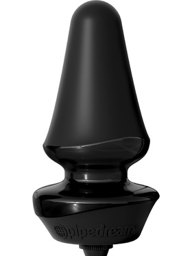 Pipedream Anal Fantasy: Inflatable Silicone Anal Plug, black