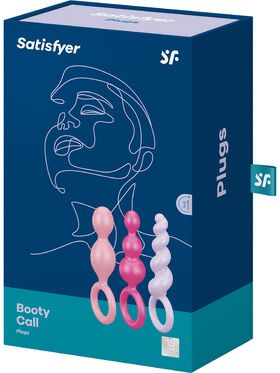 Satisfyer: Booty Call Plugs, multiple colors 