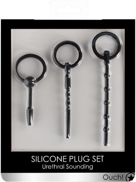 Ouch!: Silicone Plug Set, Urethral Sounding 