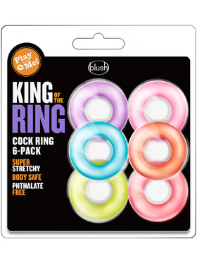 Blush: King of the Ring, Cock Ring, 6-pack 