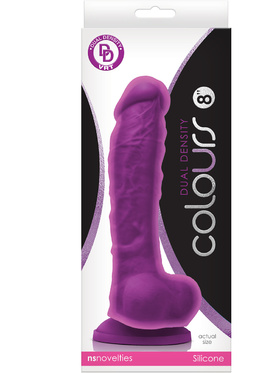 NSNovelties: Colours Dual Density Dildo, 24 cm, purple