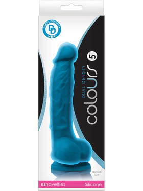 NSNovelties: Colours Dual Density Dildo, 18 cm, blue