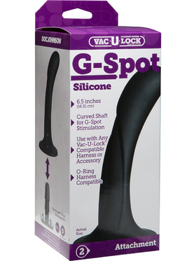 Doc Johnson: G-Spot Silicone Dildo, 17 cm, black