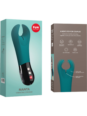 Fun Factory: Manta, Vibrating Stroker, turquoise