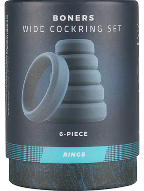 Boners: Wide Cockring Set, 6-piece 