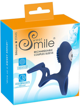 Sweet Smile: Rechargeable Couples Sleeve, blue