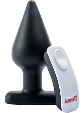 Screaming O: Rechargable Vibrating Plug XL with Remote, black