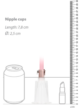 Pumped: Clitoral & Nipple Pump Set, large, pink