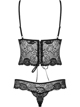 Obsessive: Alluria, Underwire Teddy, black