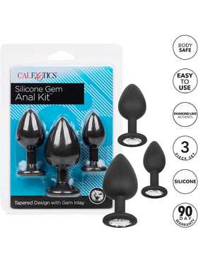 California Exotic: Silicone Gem Anal Kit, black 