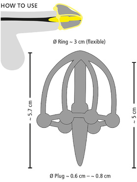 You2Toys: Penis Plug with Glans Cage