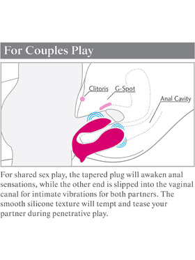 3Some: Double Ecstasy, Silicone Vibrator, pink