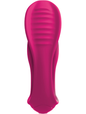 3Some: Double Ecstasy, Silicone Vibrator, pink