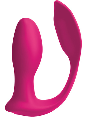 3Some: Double Ecstasy, Silicone Vibrator, pink