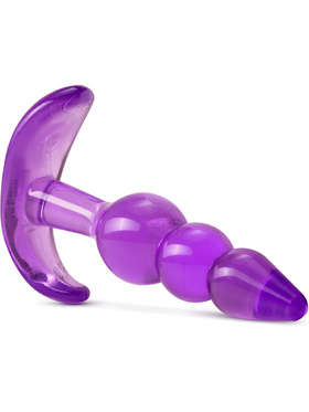 B Yours: Triple Bead Anal Plug, purple