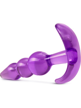 B Yours: Triple Bead Anal Plug, purple