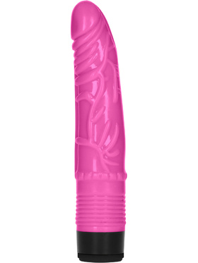 Shots Toys: GC 8 Inch Slight Realistic Dildo Vibe, pink