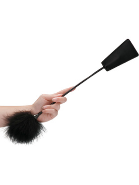 Ouch!: Crop With Feather, black 