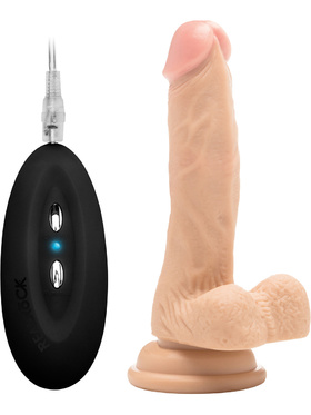 RealRock: Vibrating Realistic Cock, 18 cm, light