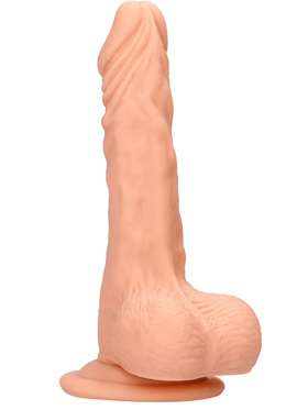 RealRock Skin: Realistic Dildo with Balls, 19 cm, light 