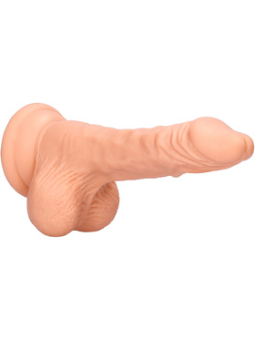 RealRock Skin: Realistic Dildo with Balls, 19 cm, light 