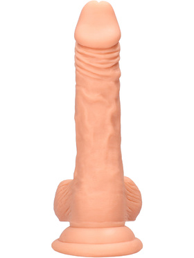 RealRock Skin: Realistic Dildo with Balls, 19 cm, light 