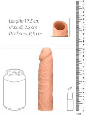 RealRock Skin: Penis Extender, 17.5 cm, light