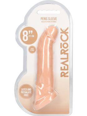 RealRock Skin: Penis Extender with Rings, 21 cm, light 