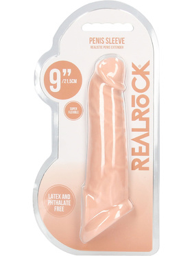 RealRock Skin: Penis Extender with Rings, 22 cm, light