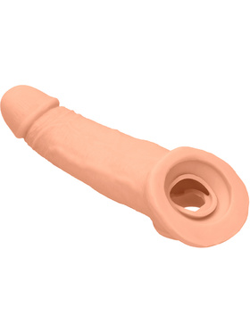 RealRock Skin: Penis Extender with Rings, 22 cm, light