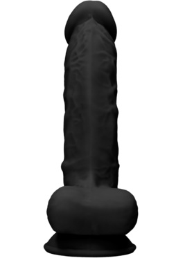 RealRock Ultra: Silicone Dildo / Dual Density, 18 cm, black