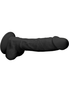 RealRock Ultra: Silicone Dildo / Dual Density, 18 cm, black