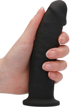 RealRock Ultra: Silicone Dildo / Dual Density, 15 cm, black