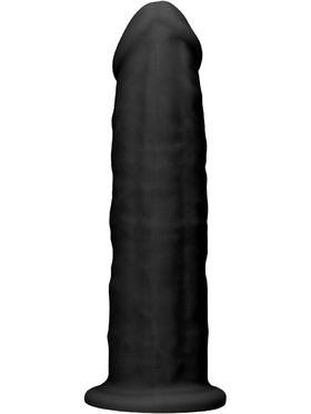 RealRock Ultra: Silicone Dildo / Dual Density, 15 cm, black