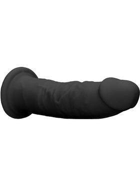 RealRock Ultra: Silicone Dildo / Dual Density, 15 cm, black