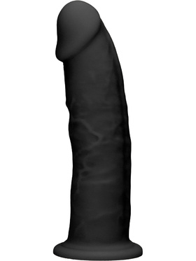 RealRock Ultra: Silicone Dildo / Dual Density, 19 cm, black